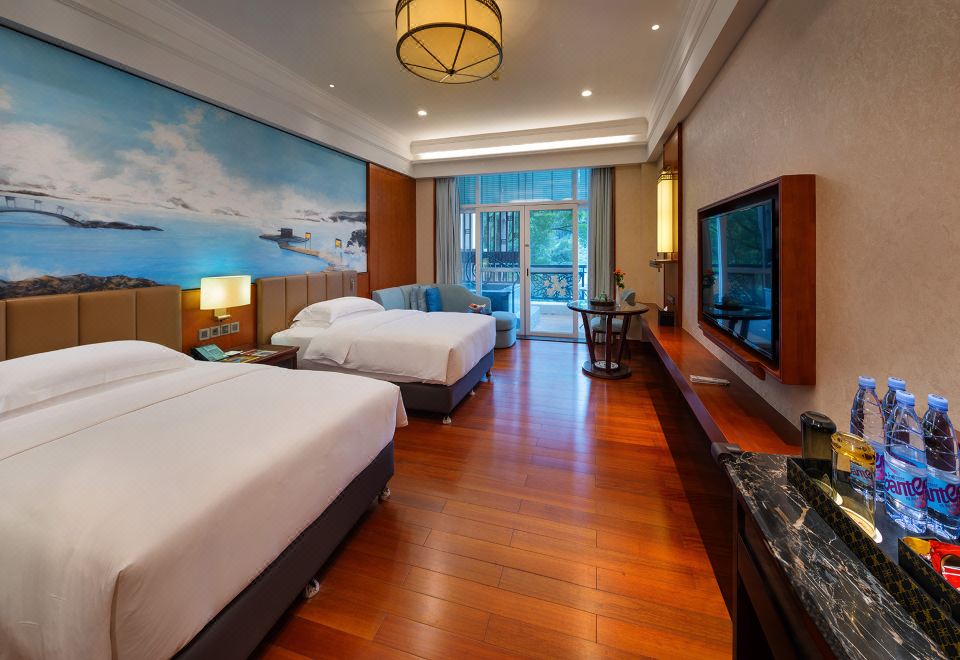 Dongguan Tangxia Goodview Hot Spring HotelSuperior Hot Spring Room (2 Beds) (Soaking Tub) (Main Building)