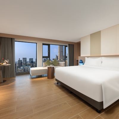 景觀安睡大床房（健康睡眠氧吧+地標景觀） 深圳葵花飯店公寓優惠