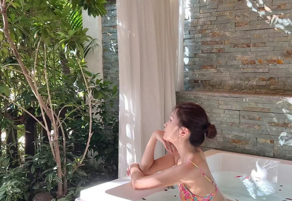 Lian An Pool-View Twin Room With Private Hot Spring Tub, Exclusive Leisure Courtyard, Pool Access From Balcony, And Leisure Kung Fu Tea Set