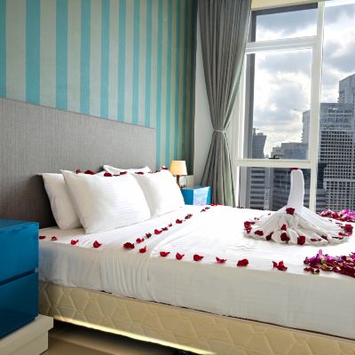 Suite Mewah (Pemandangan Menara Kembar Tingkat Tinggi) Kupon Saba Suites at The Platinum KLCC Bukit Bintang Kuala Lumpur
