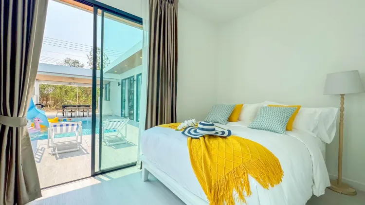 วิลล่าพร้อมสระว่ายน้ำและอ่างจากุซซี่