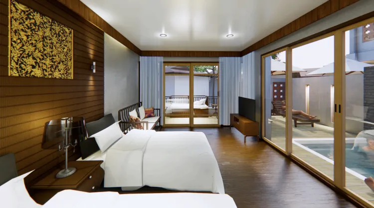 ห้องสวีทหรูพร้อมสระว่ายน้ำ