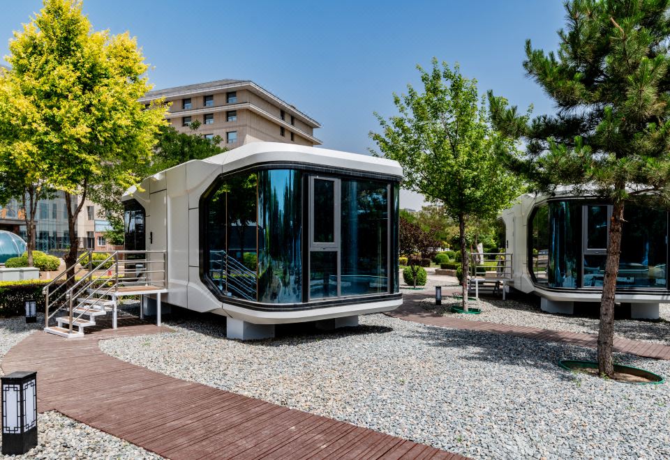 高級太空艙大床房-置身秀美園林景觀