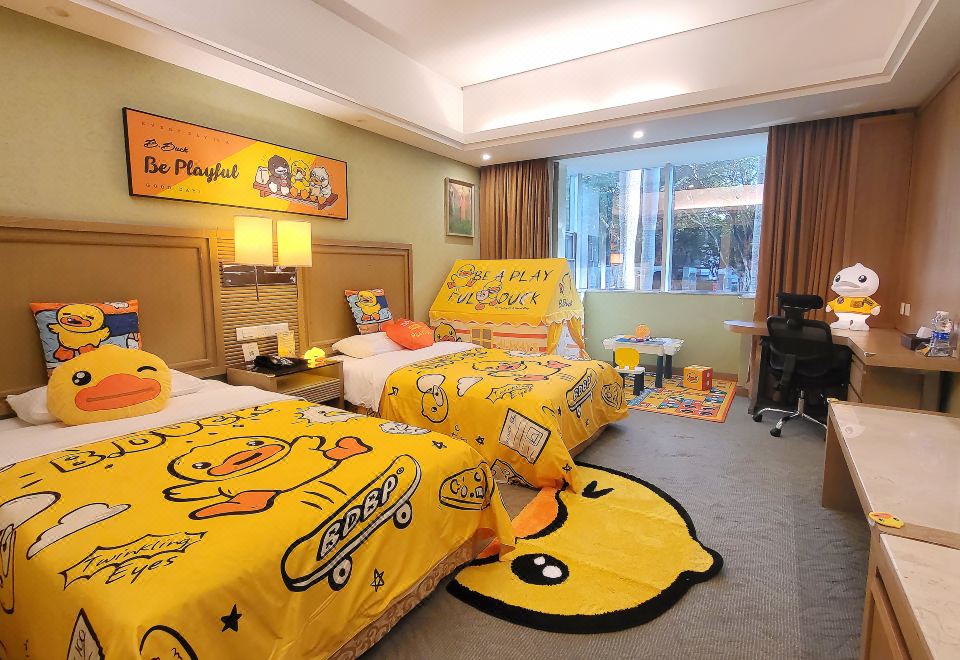 B.Duck小黄鸭亲子双床房