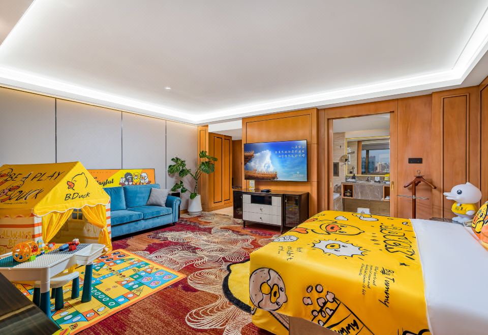 小黄鸭亲子主题大床房