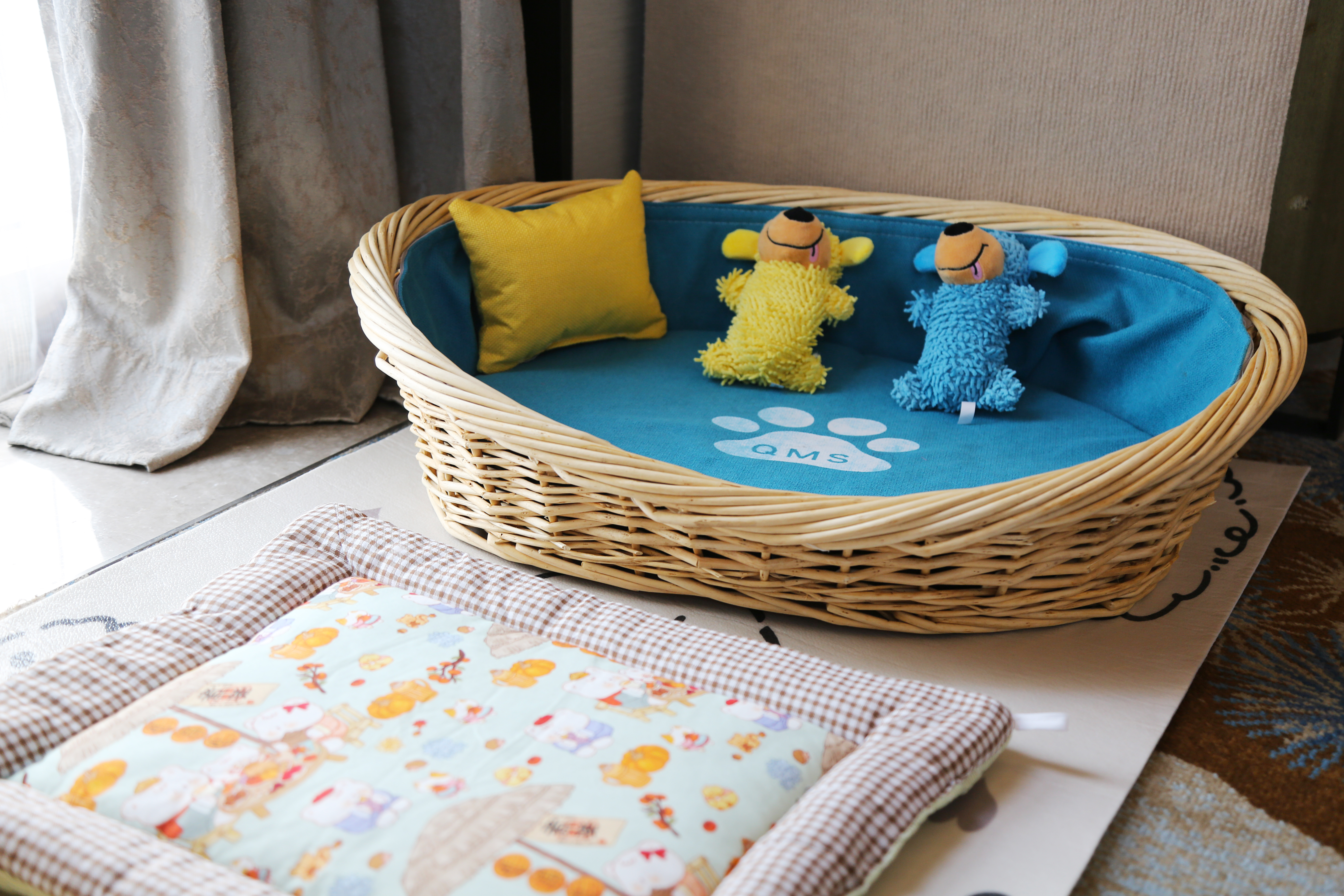 萌寵友好大床房（萌寵窩墊+玩具+食盆+溜寵物件）