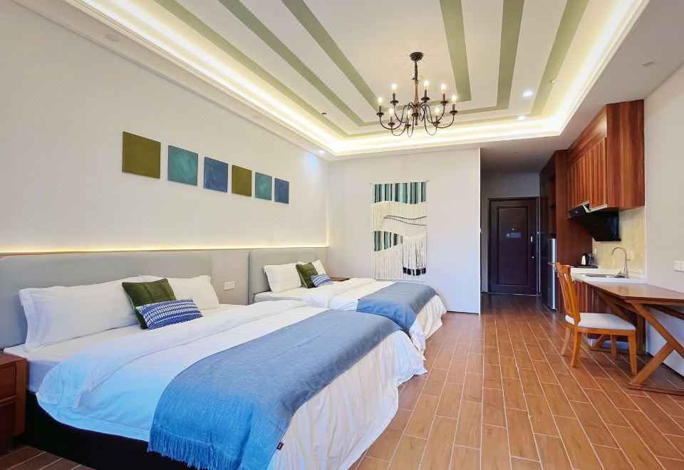 公馆双床客房-洗衣机+商务办公桌+高速吹风机