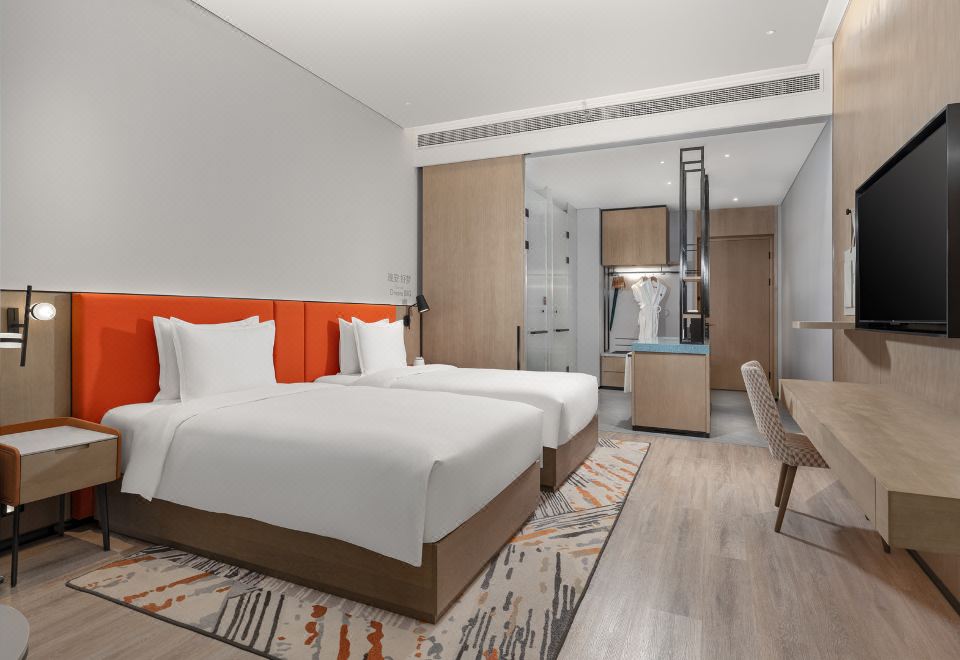 高级心悦房·2张单人床·湖景