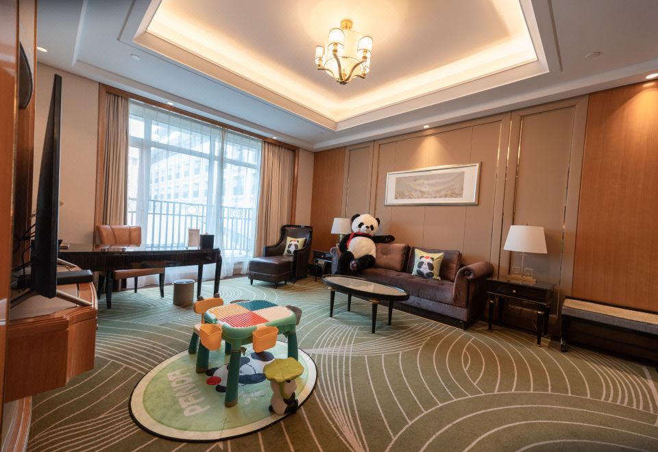 滚滚来喜熊猫主题亲子套房