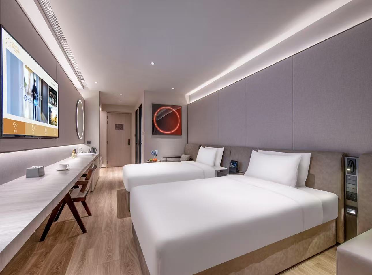 高级双床房（65寸投屏电视+智能客控+minibar小冰箱）