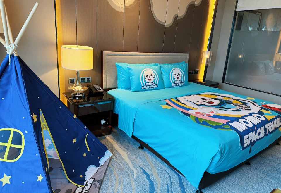 MOMO亲子主题大床房（乾湿分离浴室+浴缸+小童用品）