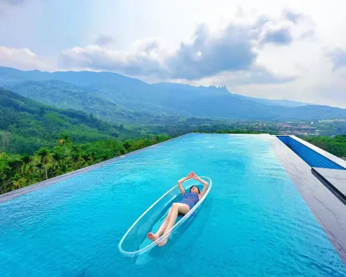 Qixian Miaoshan Shuyan Onsen Villa 360° Wild Luxury Private Hot Spring Resort Guesthouse فنادق في باوتينغ