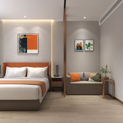 智能溫馨大床房【超大落地窗+小冰箱+小度智能客控】 廣州雲佳飯店（廣州白雲國際機場T2航廈店）優惠