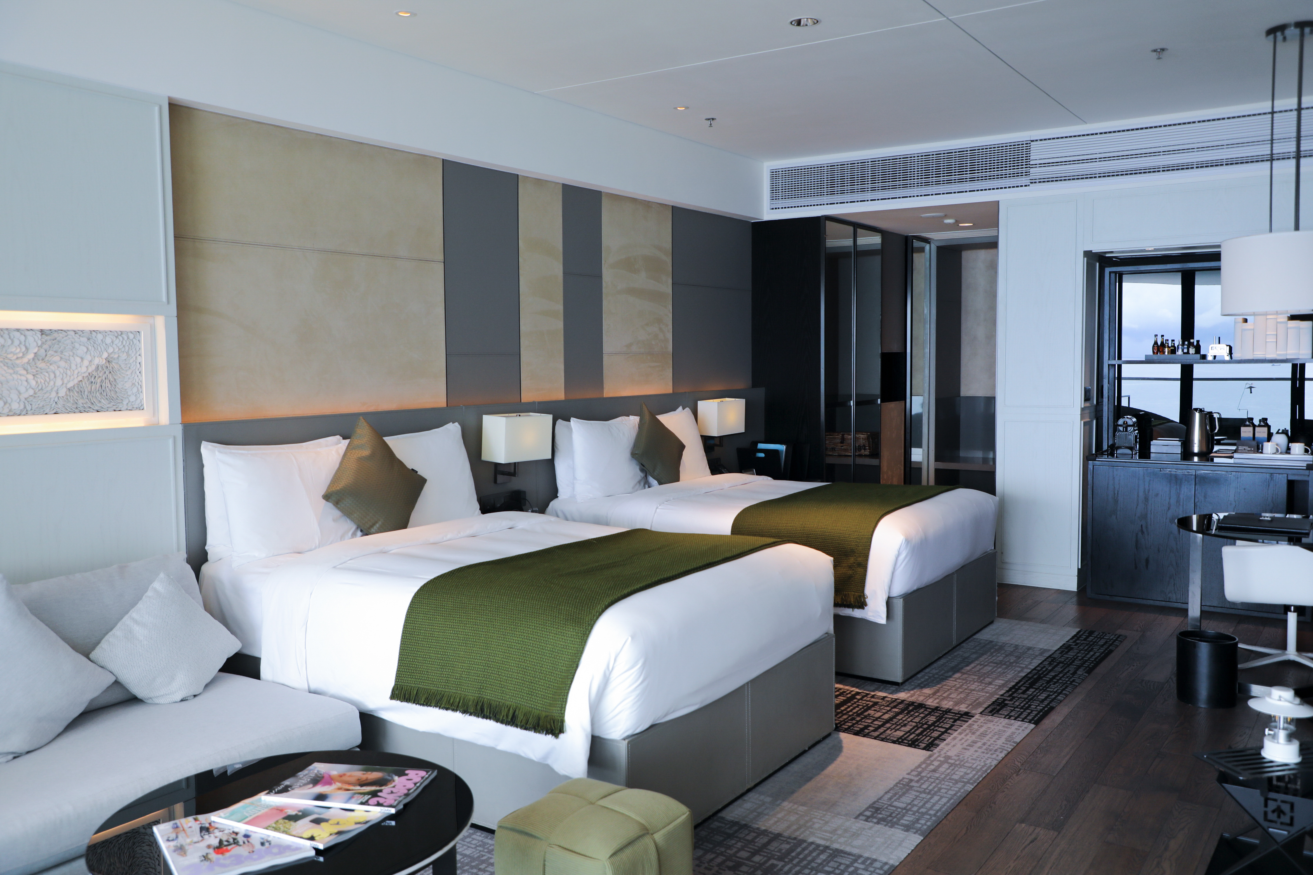 山海奢野露營摩登格海景雙床房