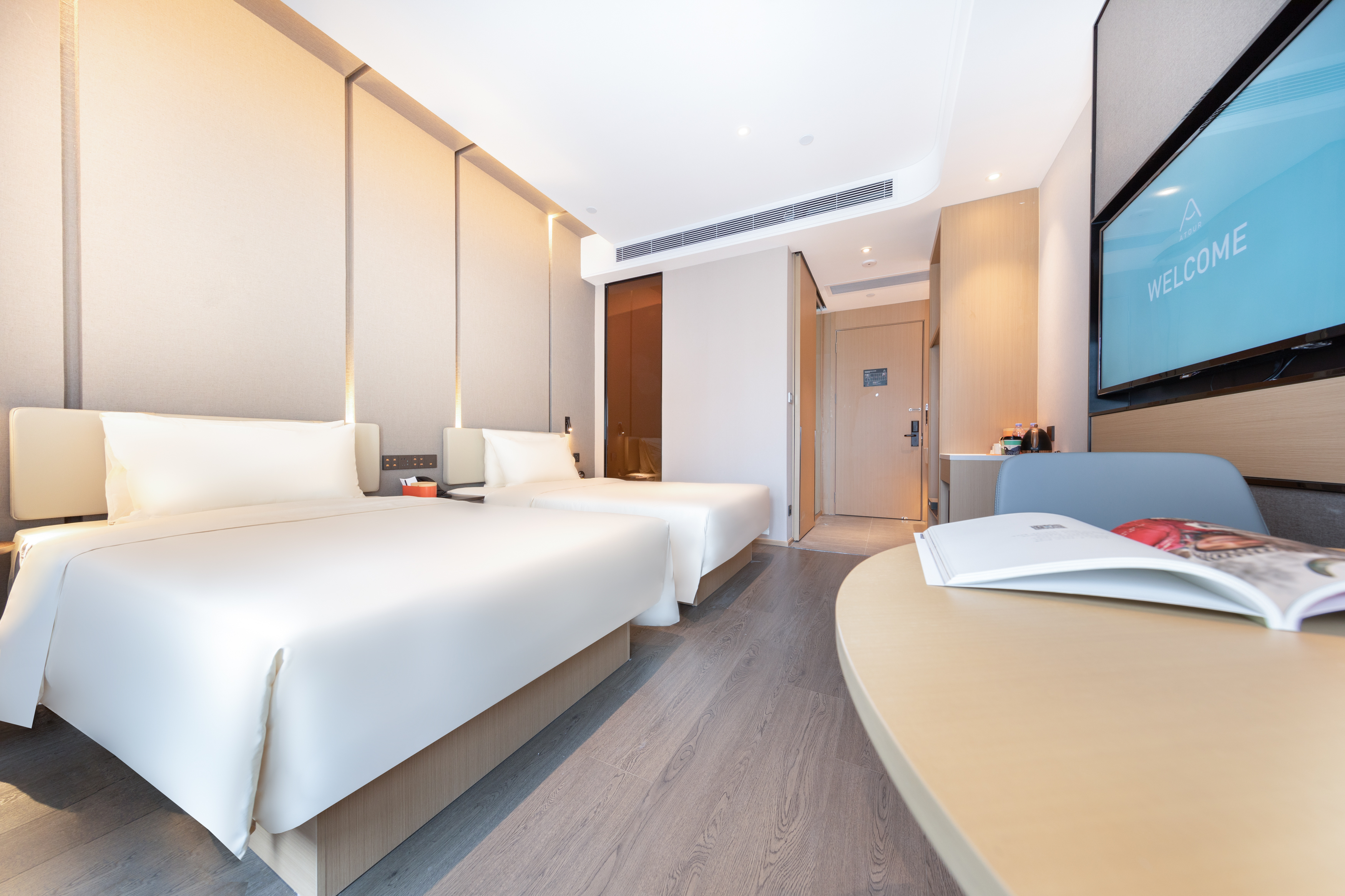 高级城景双床房