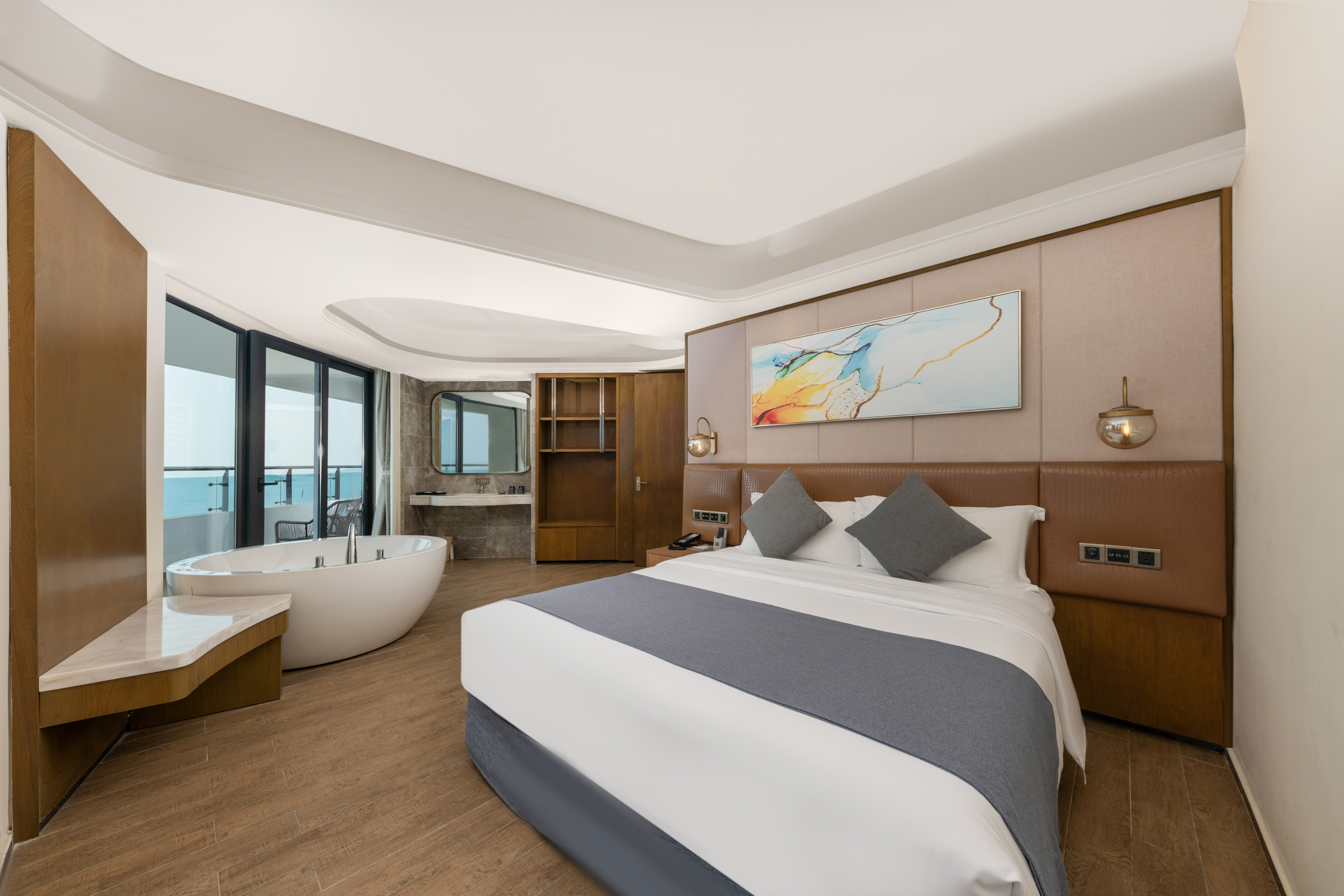 180°豪华双卧正海景套房