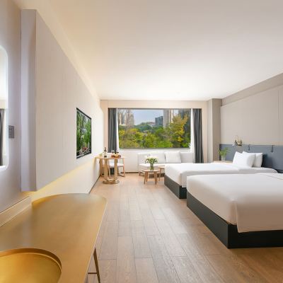 行政雙床房（超大客房+超大外窗+慕思床墊） XW Hotel 璽程設計飯店（深圳華僑城創意園店）優惠