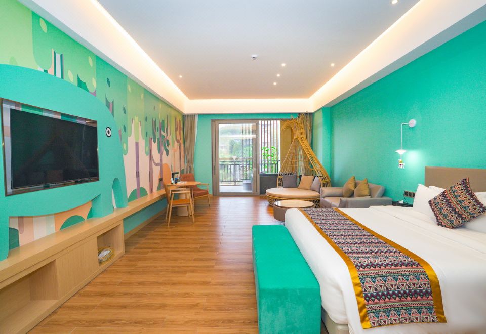 酒店B棟卡通大床房I獨立泡池