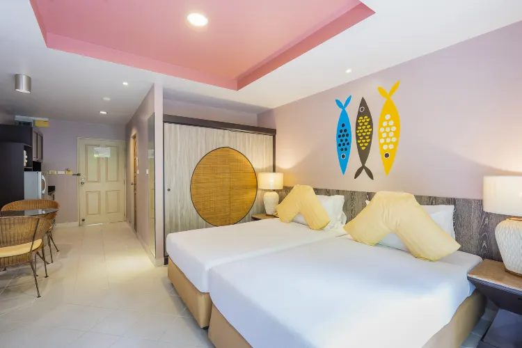 ห้องมาตรฐาน เตียงแฝด วิวสวน