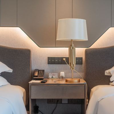 豪華雙床房【超大浴缸】【空氣凈化器】【智能馬桶】 濮院F景瀾飯店優惠