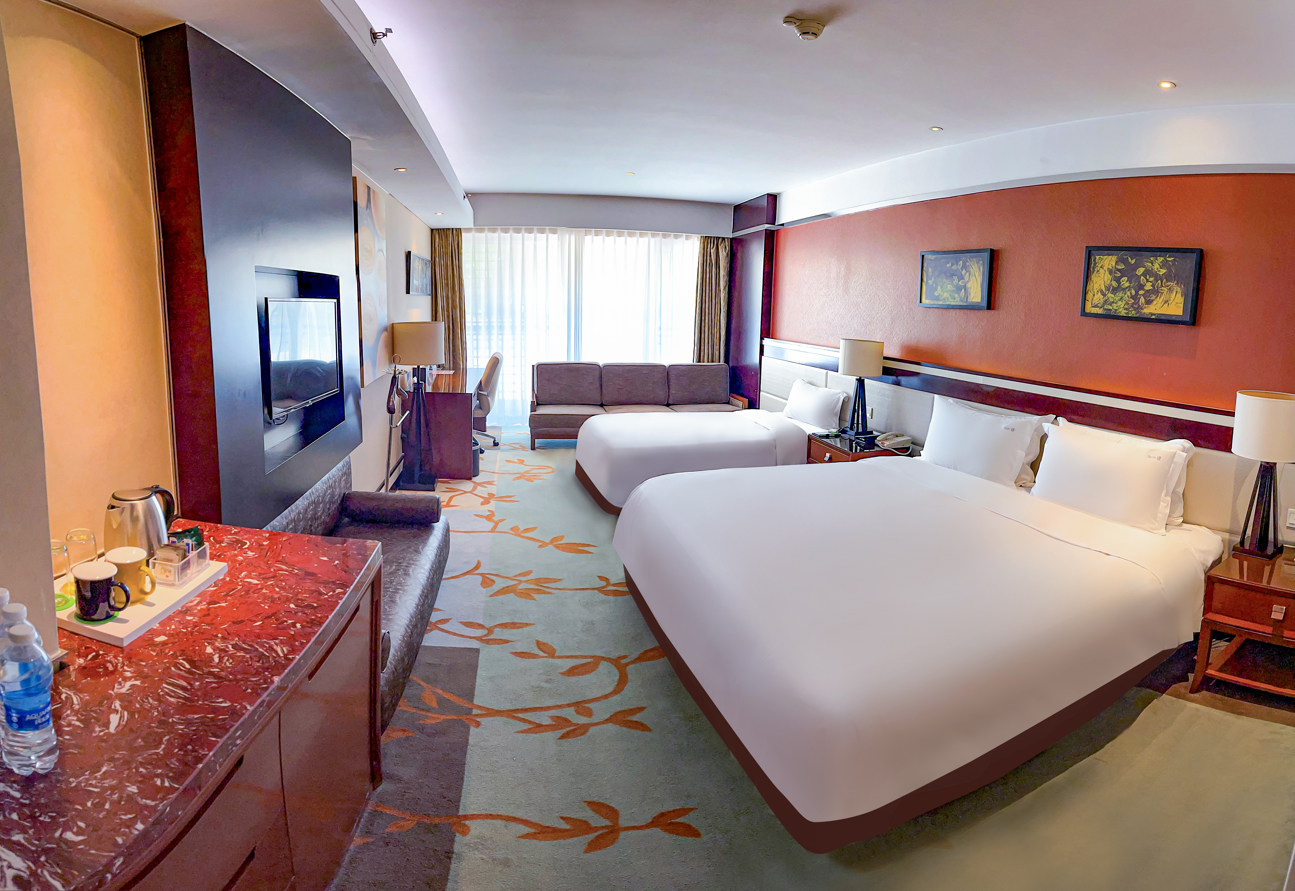 高級房 1張大床和1張單人床