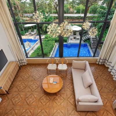 LOFT躍層複式中國風兩室一廳套房 三亞悦朋·海半間美宿優惠