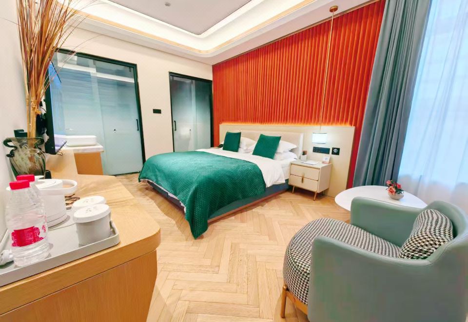 悦唐里·暖居大床房-智能客控+乾湿分离+采光明亮