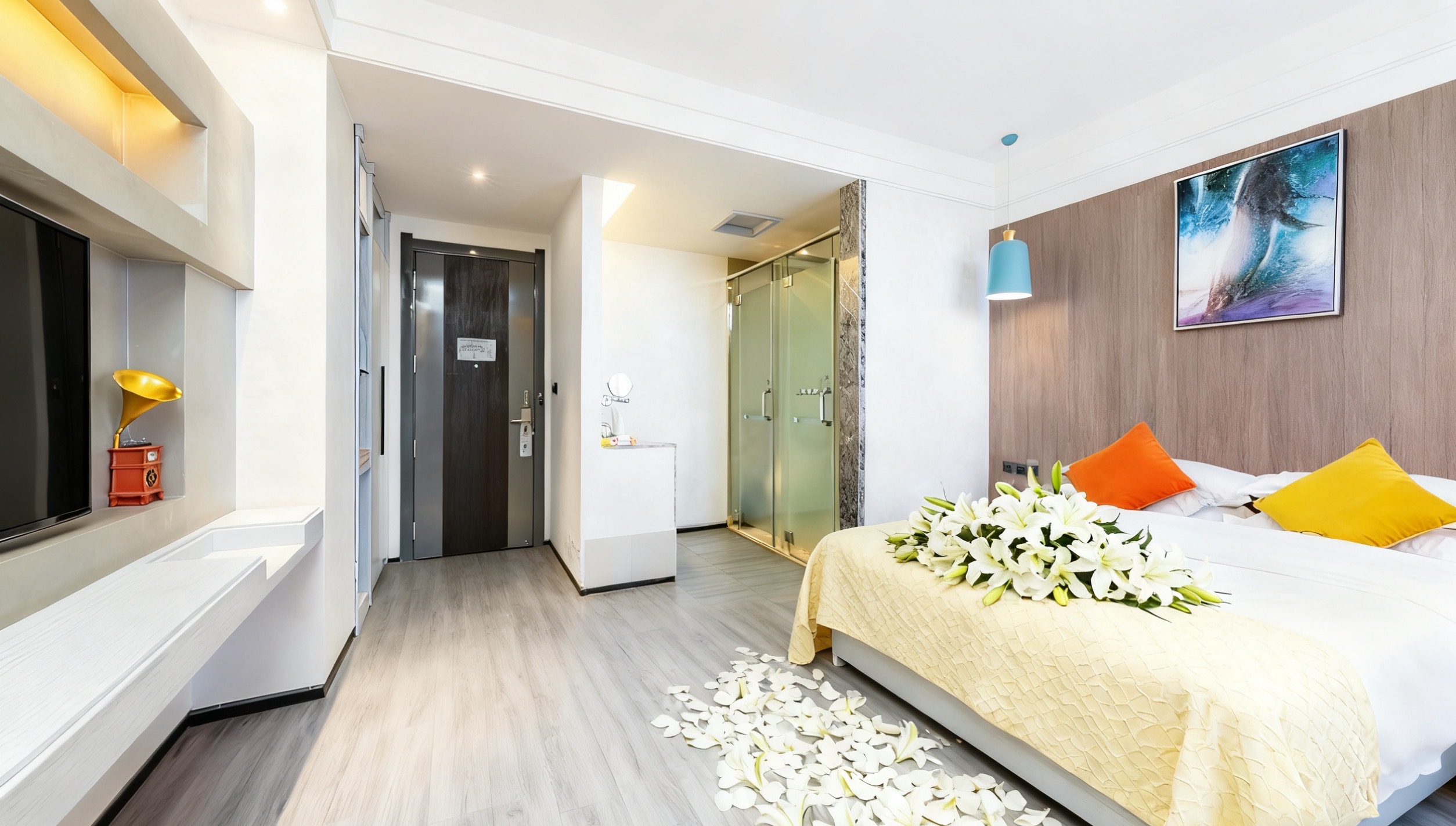 海埂观.鸥·精品大床房【亚朵款床垫+小冰箱+沙发】