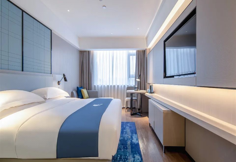 豪华大床房 I 180°无遮挡唯美日落·俯瞰摩天轮夜景