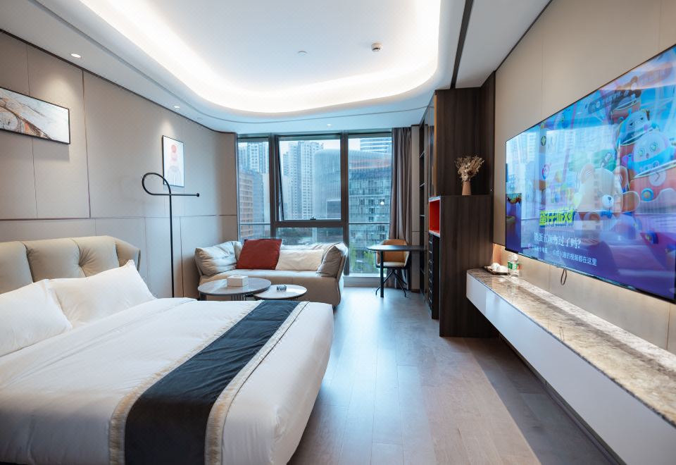 温馨单人间（洗衣机、唯宝衞浴、超清电视、全屋智控）