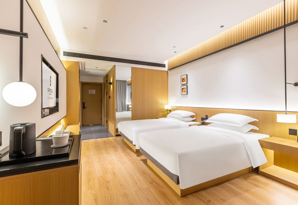 高级城景双床房