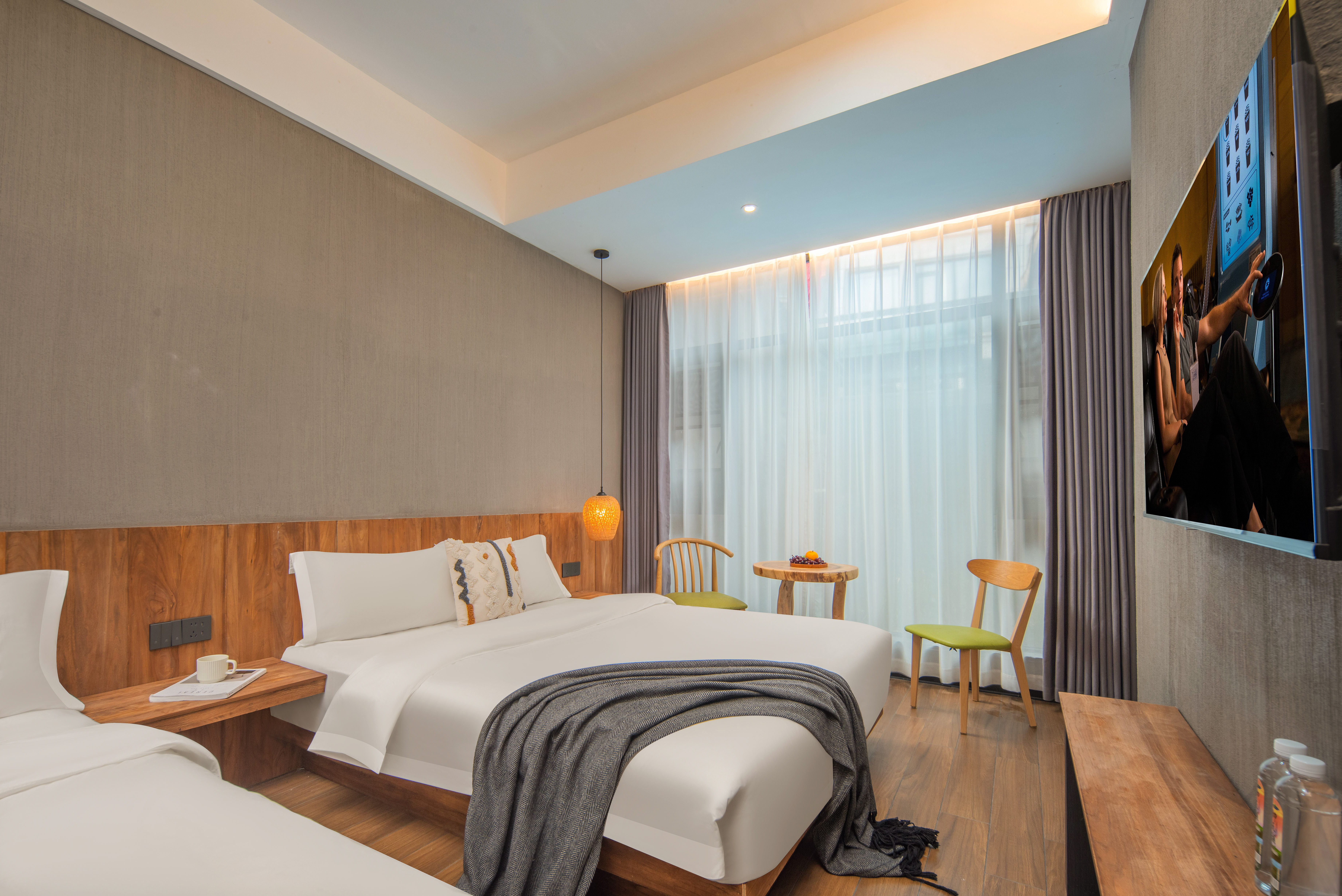 輕霧·竹間雙床房（高清液晶電視+舒睡床墊+中央空調）