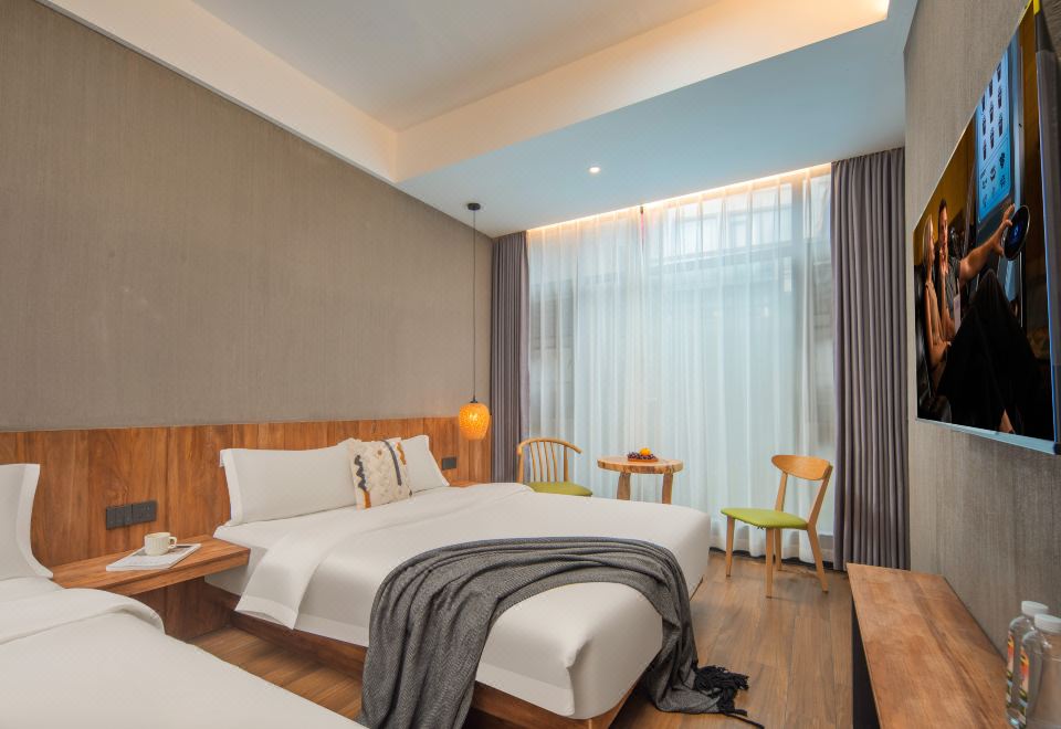 輕霧·竹間雙床房（高清液晶電視+舒睡床墊+中央空調）