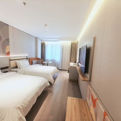 高級雙床房『語音智能客控+安睡舒適床品+電視投屏』 如家商旅飯店（連雲港東海商業街高鐵站店）優惠