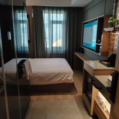 明星大床房（智能客控+新風除霾+手機投屏+大窗户） 秋果酒店（北京朝陽門國貿三里屯店）優惠