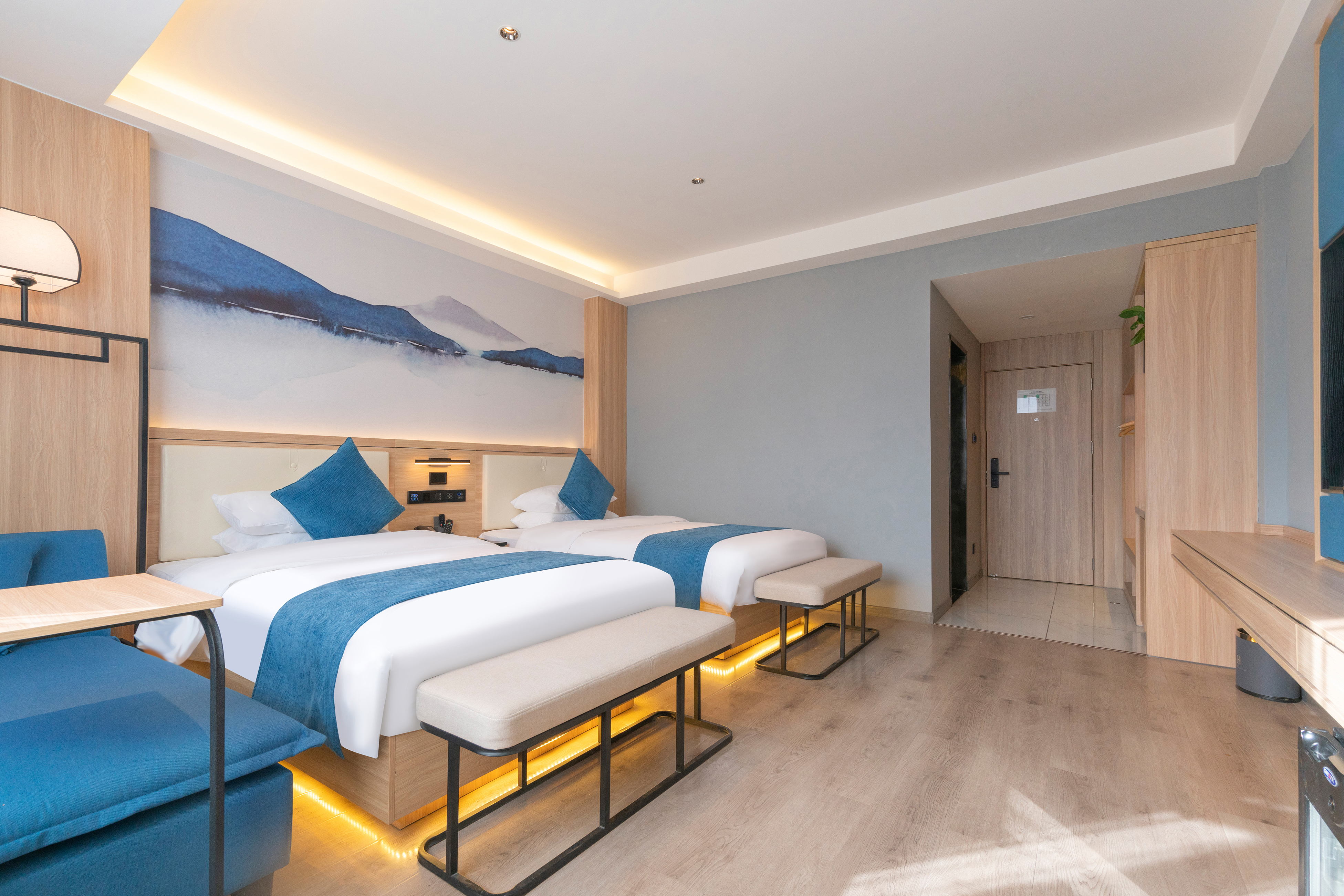 智能负氧离子双床房（智能语音客控+即开即饮净饮机）