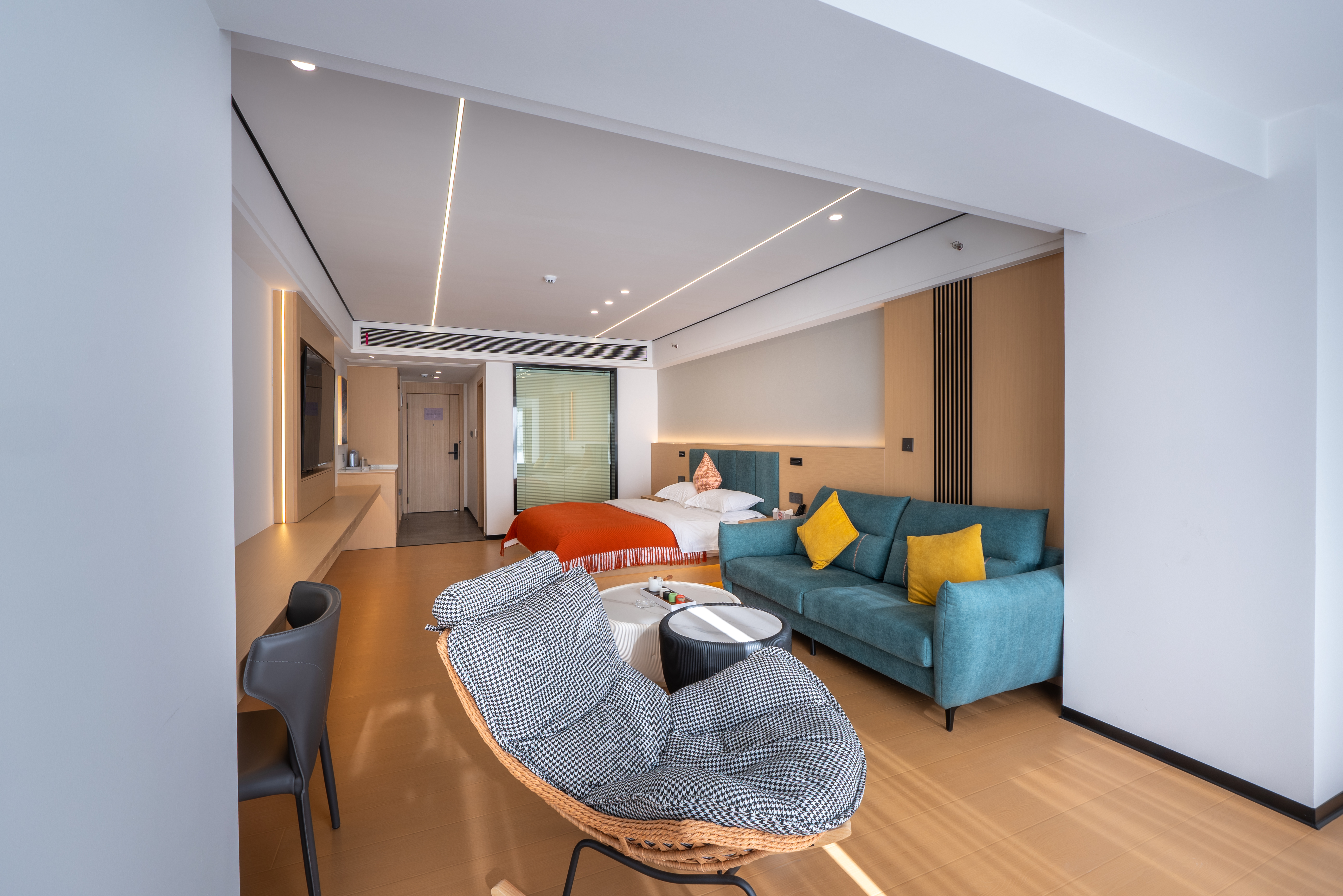 海景轻奢大床房（倚窗摇椅观海景落日+遥望非遗永子棋院+定制静眠床品+智能马桶）