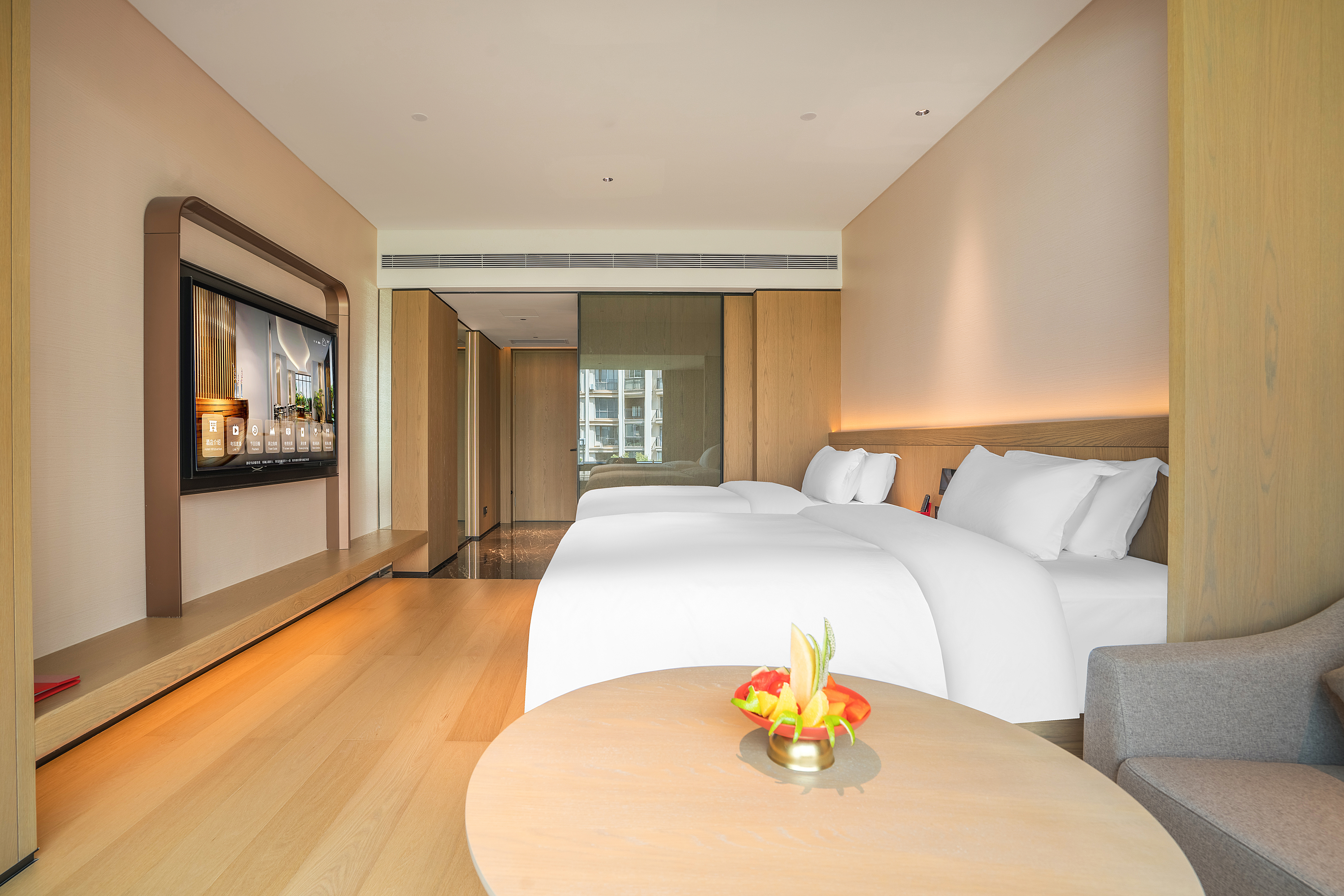 行政园景双床房