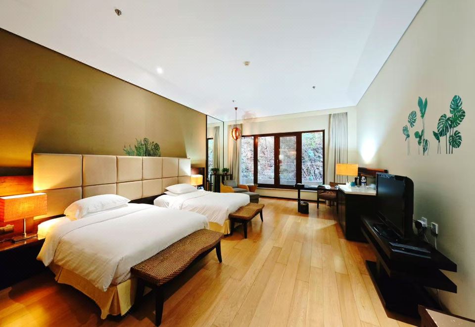 静谧双床房（落地窗+浴缸）