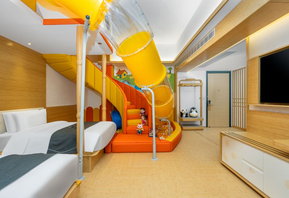 清莲居亲子房·新中式风温暖雅居+投屏电视