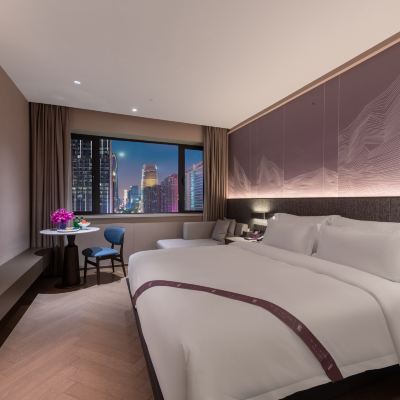 藝心城景大床房（智能客控+電動離簾+無線充電） 廣州珠江新城琥珀東方酒店優惠
