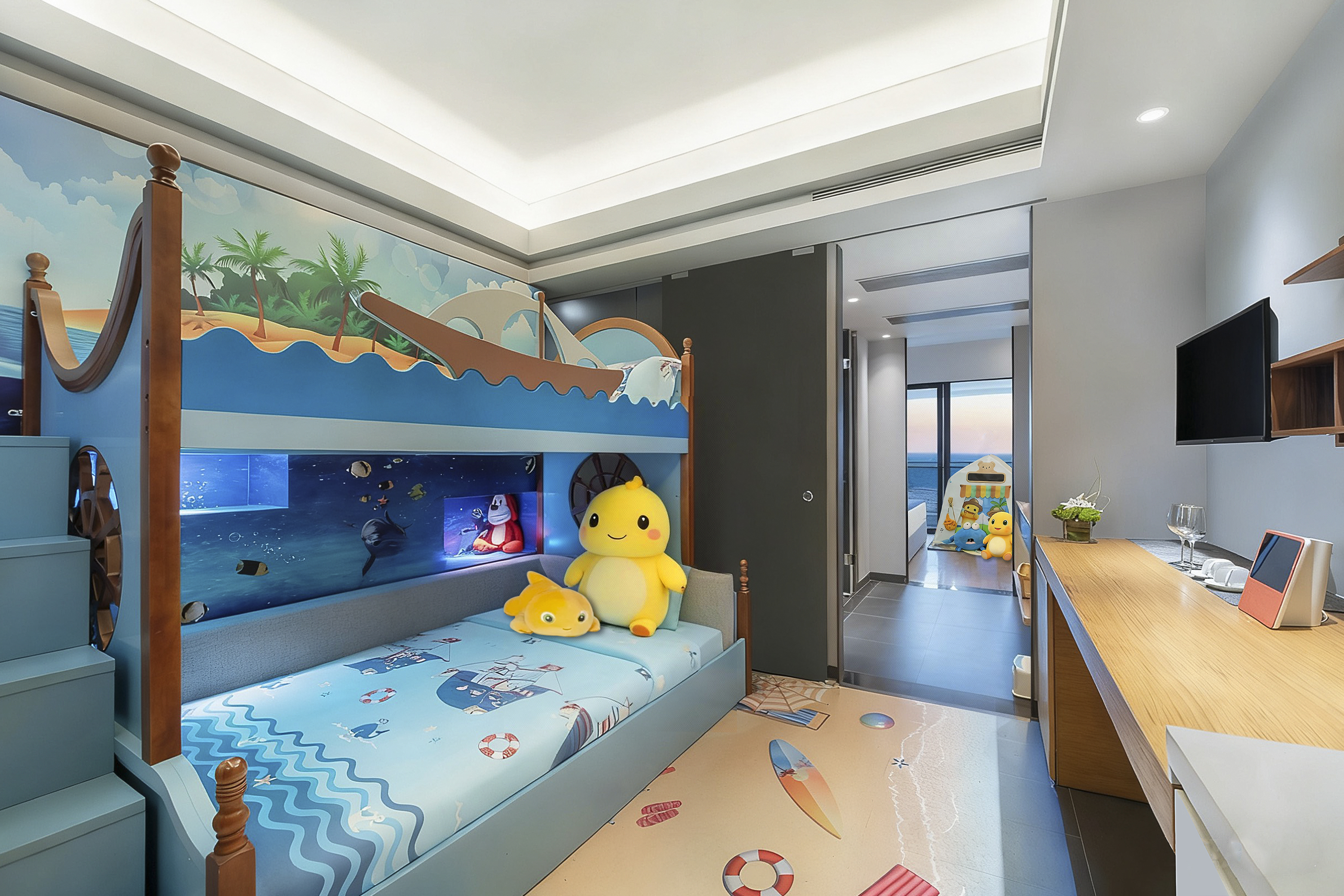 奶龙正海景主题亲子套房