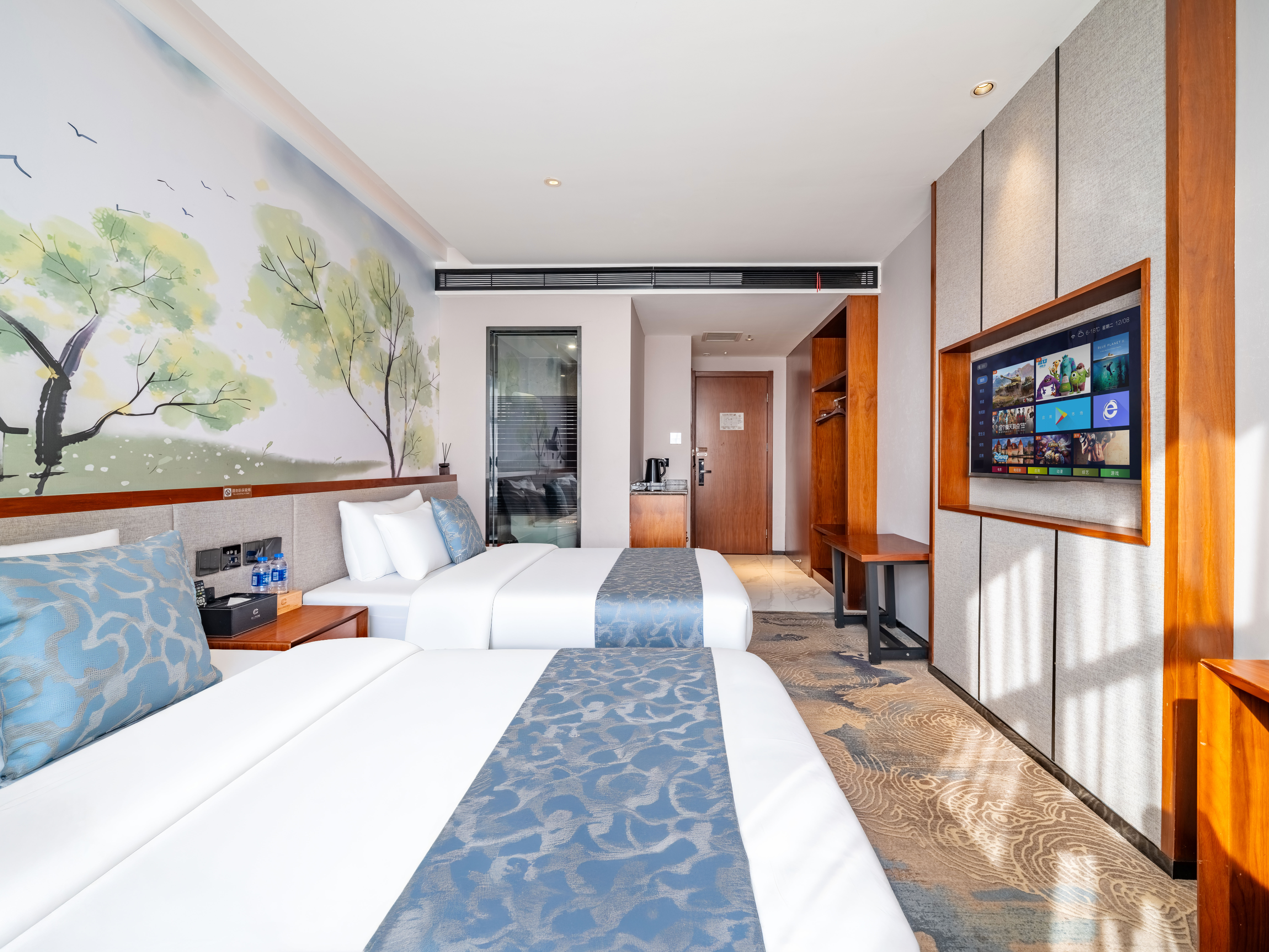 精品双床房【全屋地热+星级床品+安静】