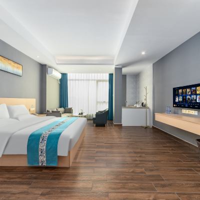 商務大床房（巨幕投影+會員VIP+有單獨休閑區） 東莞丹特斯酒店優惠