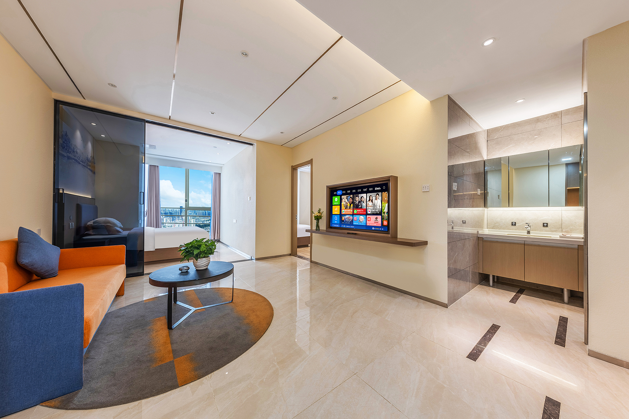 凌云·欢聚豪华双卧双衞家庭套房