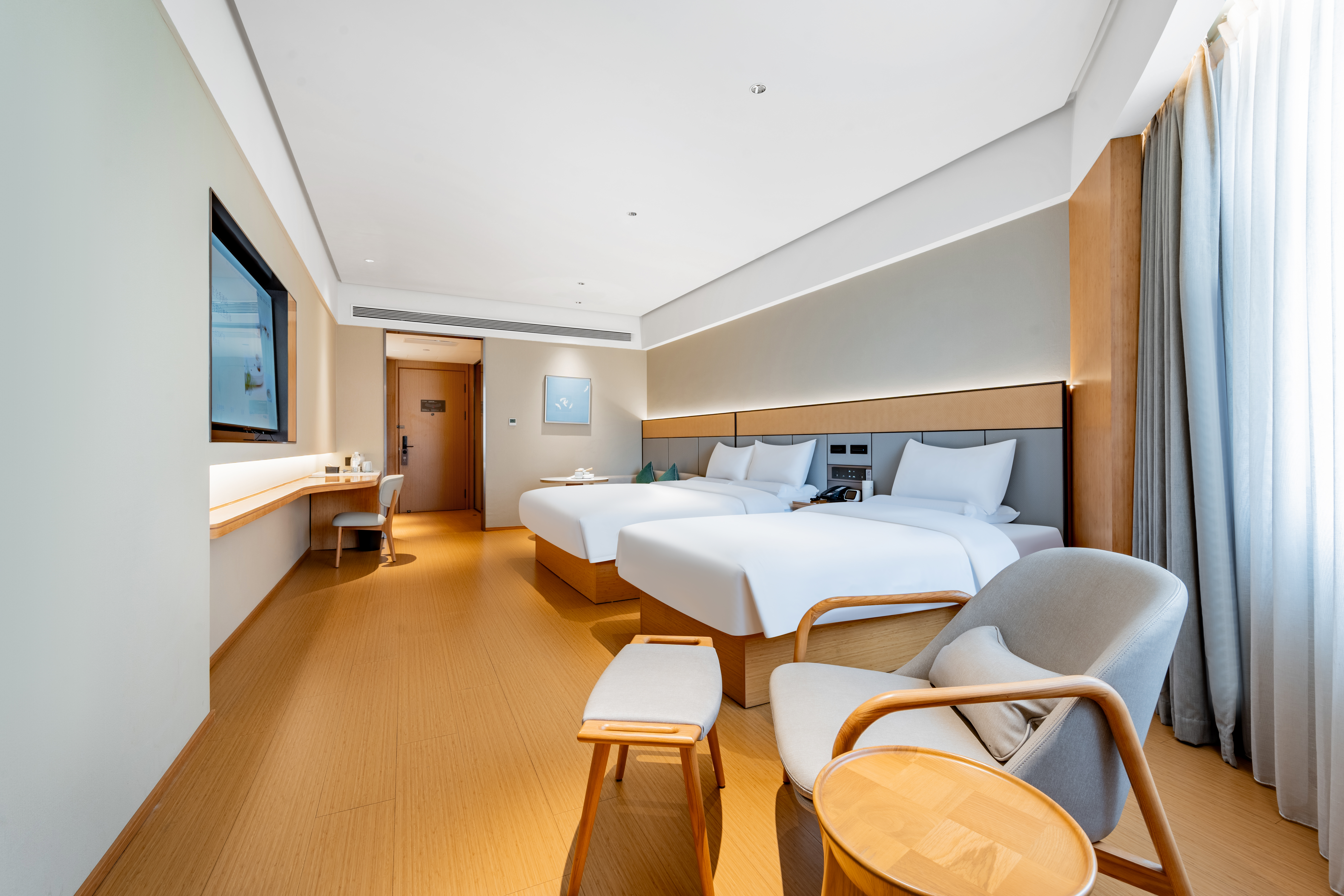 JI Hotel (Ordos Dongsheng Wanda Plaza)家庭房（电视投屏+零压床垫+智能客控）