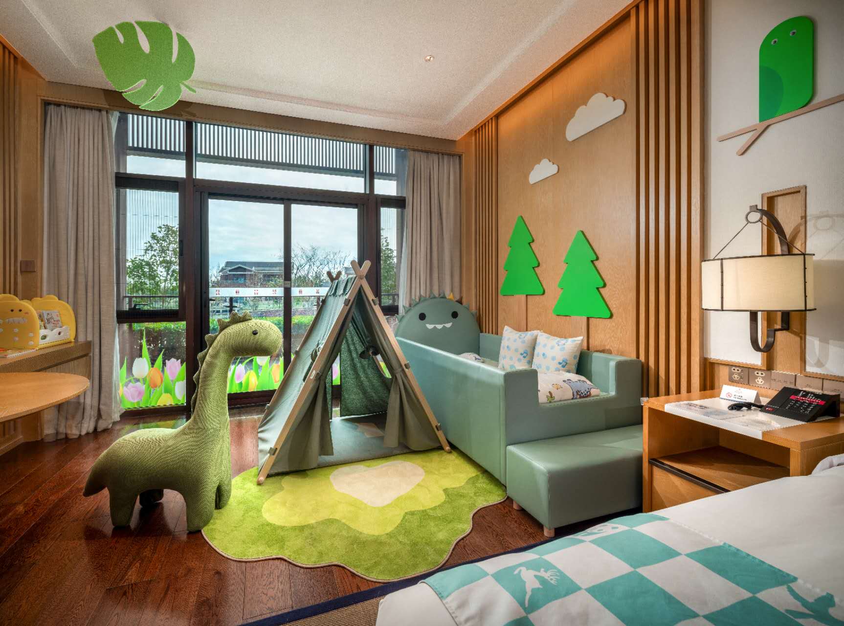 梦游XIAN境主题三床房（森系帐篷丨精灵小床）