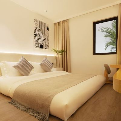 青沐·清新大床房（日式榻榻米+影視vip） 珠海青麥飯店（拱北口岸富華里店）優惠