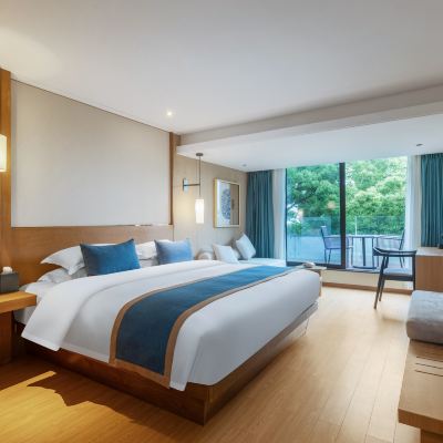 海景露台大床房（海景園林景觀+膠囊coffe機+mini吧） 普陀山開元觀堂優惠