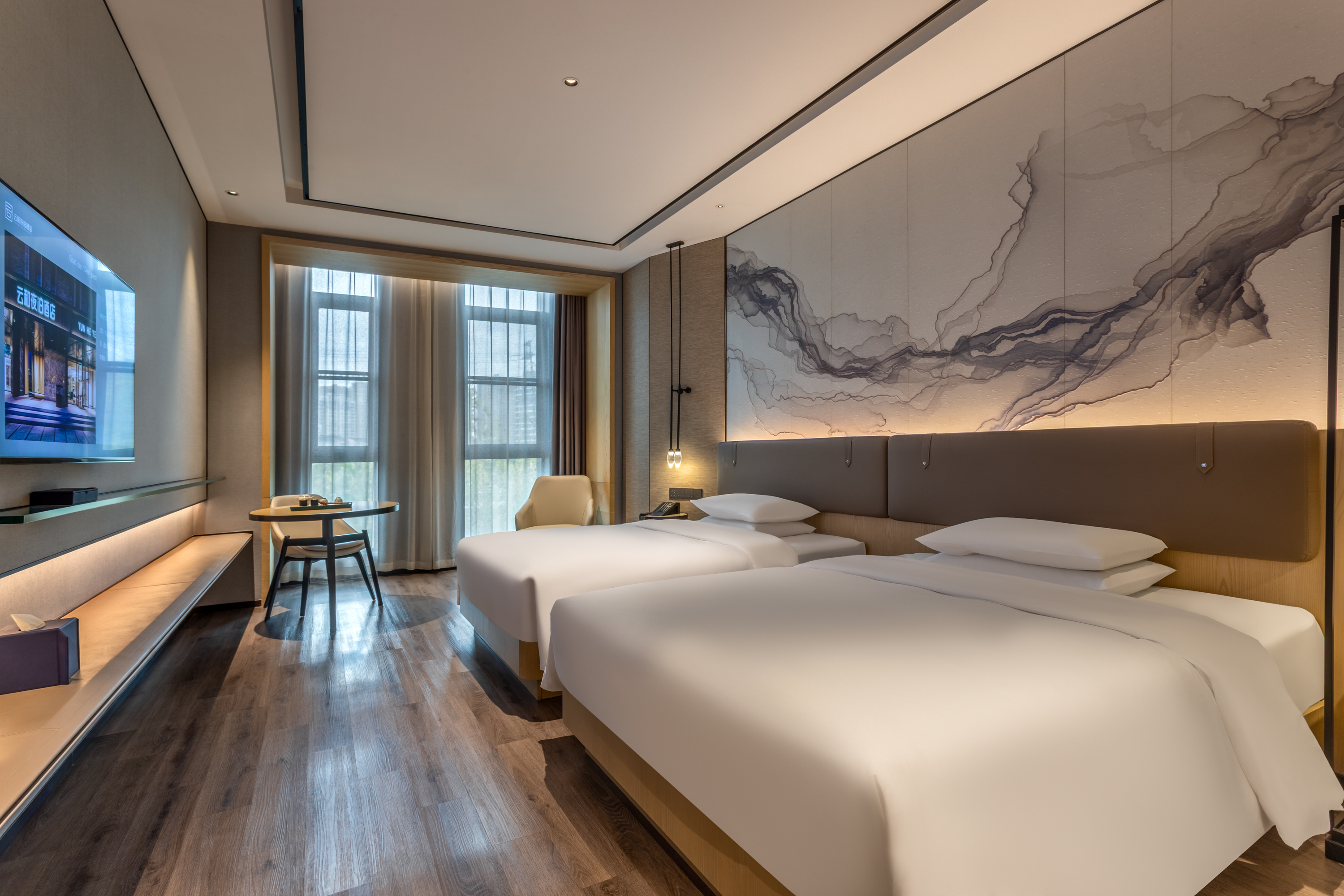 行政双床房（手机投屏+小冰箱+蓝牙音响）